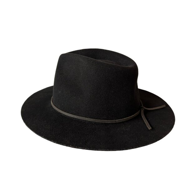 Brixton Wesley Black Wool Fedora - Picture 1 of 3